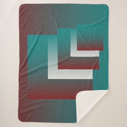 ティール（緑がかった色）の窓は白 シェルパブランケット (正面)