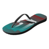 ティール（緑がかった色）の窓は白 ビーチサンダル (アングル)