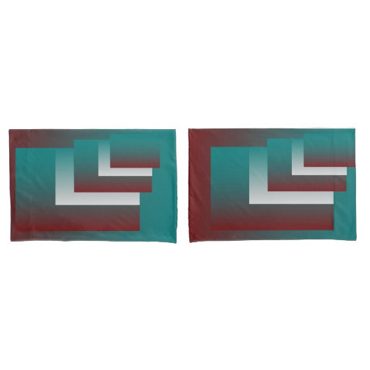 ティール（緑がかった色）の窓は白 枕カバー (フロントセット)