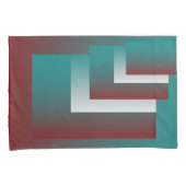 ティール（緑がかった色）の窓は白 枕カバー (正面右)