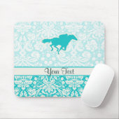 ティール(緑がかった色)の競馬 マウスパッド (マウス)