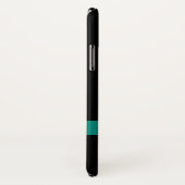 ティール(緑がかった色)の緑のケルト結び目模様のiPhone Xの箱 Case-Mate iPhoneケース (裏面/右)