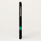 ティール(緑がかった色)の緑のケルト結び目模様のiPhone Xの箱 Case-Mate iPhoneケース (裏面/左)