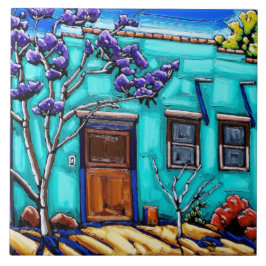 ティール（緑がかった色）の緑のチューソンのバリオのタイル タイル