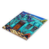 ティール(緑がかった色)の緑のチューソンのバリオのタイル タイル (側面)