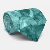 ティール（緑がかった色）の縮れたテクスチャ ネクタイ (ロール)