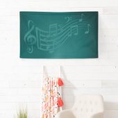 ティール（緑がかった色）の背景または背景 横断幕 (インサイチュ)