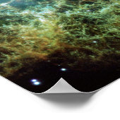 ティール（緑がかった色）の蟹星雲 ポスター (角)