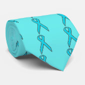 ティール(緑がかった色)の認識度のリボン ネクタイ (ロール)