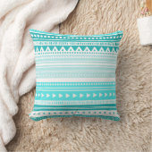 ティール（緑がかった色）の青い種族の装飾的な枕 クッション (ブランケット)