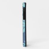 ティール(緑がかった色)の青い花の抽象芸術iPhone5の箱 Case-Mate iPhoneケース (裏面/左)