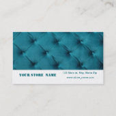 ティール（緑がかった色）の青のcapitoneの名刺 名刺 (裏面)