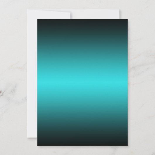 ティール(緑がかった色)の黒い雪片の菓子16冬の不思議の国 招待状 (裏面)