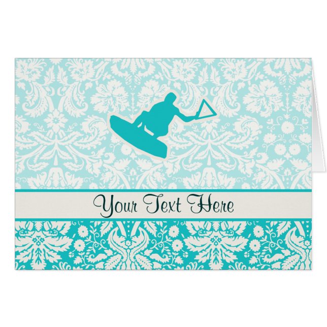 ティール（緑がかった色）のWakeboarder (正面横)