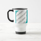 ティール（緑がかった色）は写真のタンブラーを曲げます-あなた専有物を作成して下さい トラベルマグ (左)