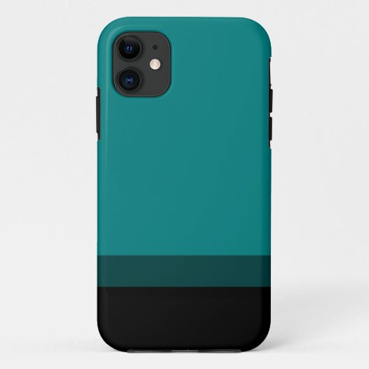 ティール（緑がかった色）は場合を黒くするために衰退します Case-Mate iPhoneケース (裏面)