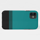 ティール（緑がかった色）は場合を黒くするために衰退します Case-Mate iPhoneケース (裏面(横))