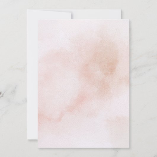 ティール（緑がかった色）ほこりっぽいバラ赤面結婚フローラ 招待状 (裏面)