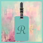 ティール（緑がかった色）または選択カラーモノグラムミニマルバッグ ラゲッジタグ<br><div class="desc">カラーモノグラム荷物タグを選択 – あなたはデザイナー!!!このミニマルなラゲッジタグは暗いティール（緑がかった色）文字であなたの色である。デフォルトはライトティール（緑がかった色）。シンプルエレガントシック！簡単のカスタマイズまたはサンプル文字の削除All Rights Reserved © 2024 Alan & Marcia Socolik.</div>