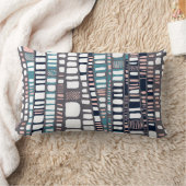 ティール(緑がかった色)を層にします ランバークッション (ブランケット)