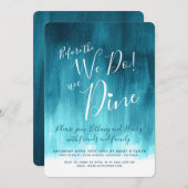 ティール（緑がかった色）を行う前の招待状 招待状 (正面/裏面)