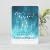 ティール（緑がかった色）を行う前の招待状 招待状 (スタンド正面)