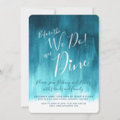 ティール(緑がかった色)を行う前の招待状 招待状 (正面)