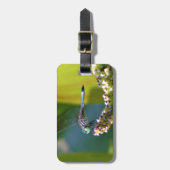 ティール（緑がかった色）アイドトンボ ラゲッジタグ (正面縦)