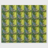 ティール(緑がかった色)アイドトンボ ラッピングペーパー (フラット)