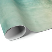 ティール（緑がかった色）アクアグリーンテクスチャ ラッピングペーパー (ロールコーナー)
