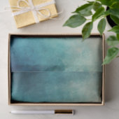 ティール（緑がかった色）アクアグリーンテクスチャ 薄葉紙 (ギフト)