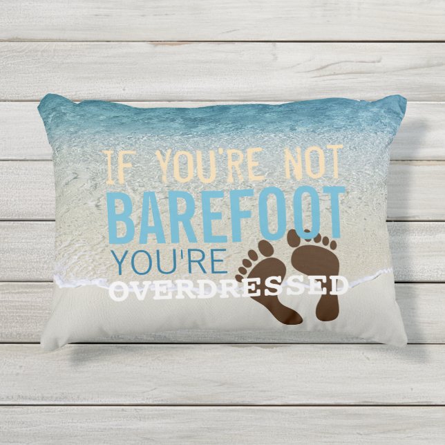 ティール（緑がかった色）アクアターコイズブルー海サーフウェーブアウトドア アウトドアクッション (正面)