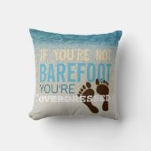 ティール(緑がかった色)アクアターコイズブルー海サーフウェーブズ クッション (正面)