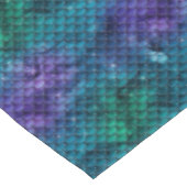 ティール（緑がかった色）アクアパープルマーメイドスパークル テーブルクロス (アングル)