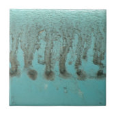 ティール(緑がかった色)アクアブルーシャビーシック タイル (正面)