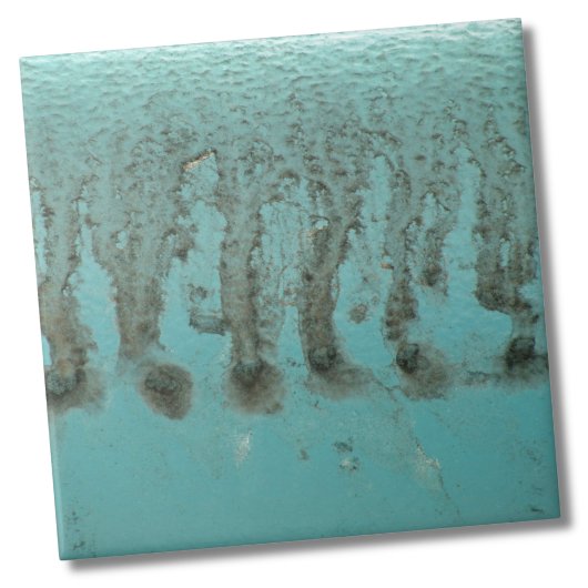 ティール(緑がかった色)アクアブルーシャビーシック タイル