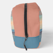 ティール（緑がかった色）アクアブルーピーチオレンジウォーターストライプカラー ドップキット (右)