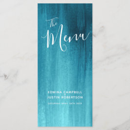 ティール(緑がかった色)アクアモダングレードア結婚ートのメニューラックパック メニュー