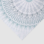 ティール（緑がかった色）アクア幾何曼荼羅 薄葉紙 (詳細)