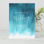 ティール(緑がかった色)アクア抽象芸術ア絵を描ト結婚の プログラム (スタンド正面)