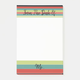 ティール（緑がかった色）アクセントストライプ ポストイット