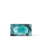 ティール（緑がかった色）アゲフェイクートフォイル名刺