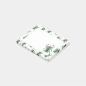 ティール(緑がかった色)アトラス水色カブトムシのラブバグ ポストイット (アングル)