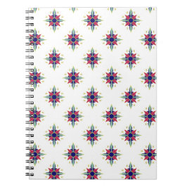 ティール（緑がかった色）アラビアパターン（の模様が）ある緩和曲線 ノートブック