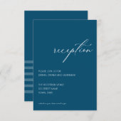 ティール（緑がかった色）アーモダンチ披露宴エンクロージャカード エンクロージャーカード (正面/裏面)