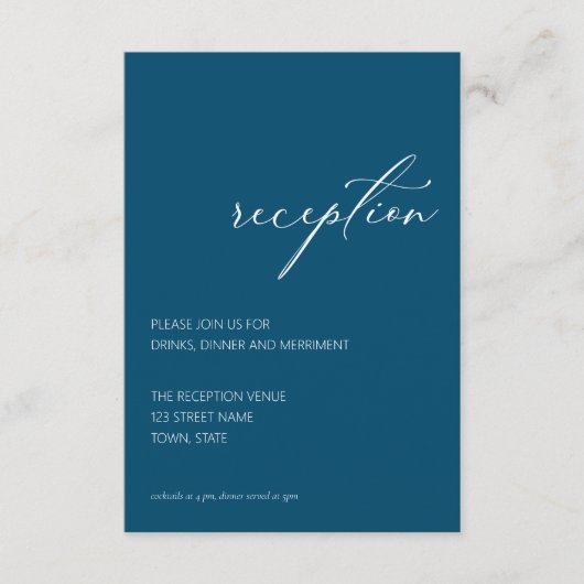 ティール（緑がかった色）アーモダンチ披露宴エンクロージャカード エンクロージャーカード (正面)