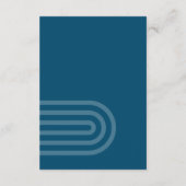 ティール（緑がかった色）アーモダンチ披露宴エンクロージャカード エンクロージャーカード (裏面)