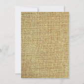 ティール(緑がかった色)イエローデイジー素朴結婚式招待状 招待状 (裏面)