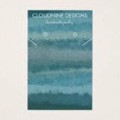 ティール(緑がかった色)イヤリングネックレスジュエリーディスプレイカードアイコン (正面)