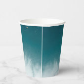 ティール（緑がかった色）ウォーターグラデーションカラーSweet 16 紙コップ (右)